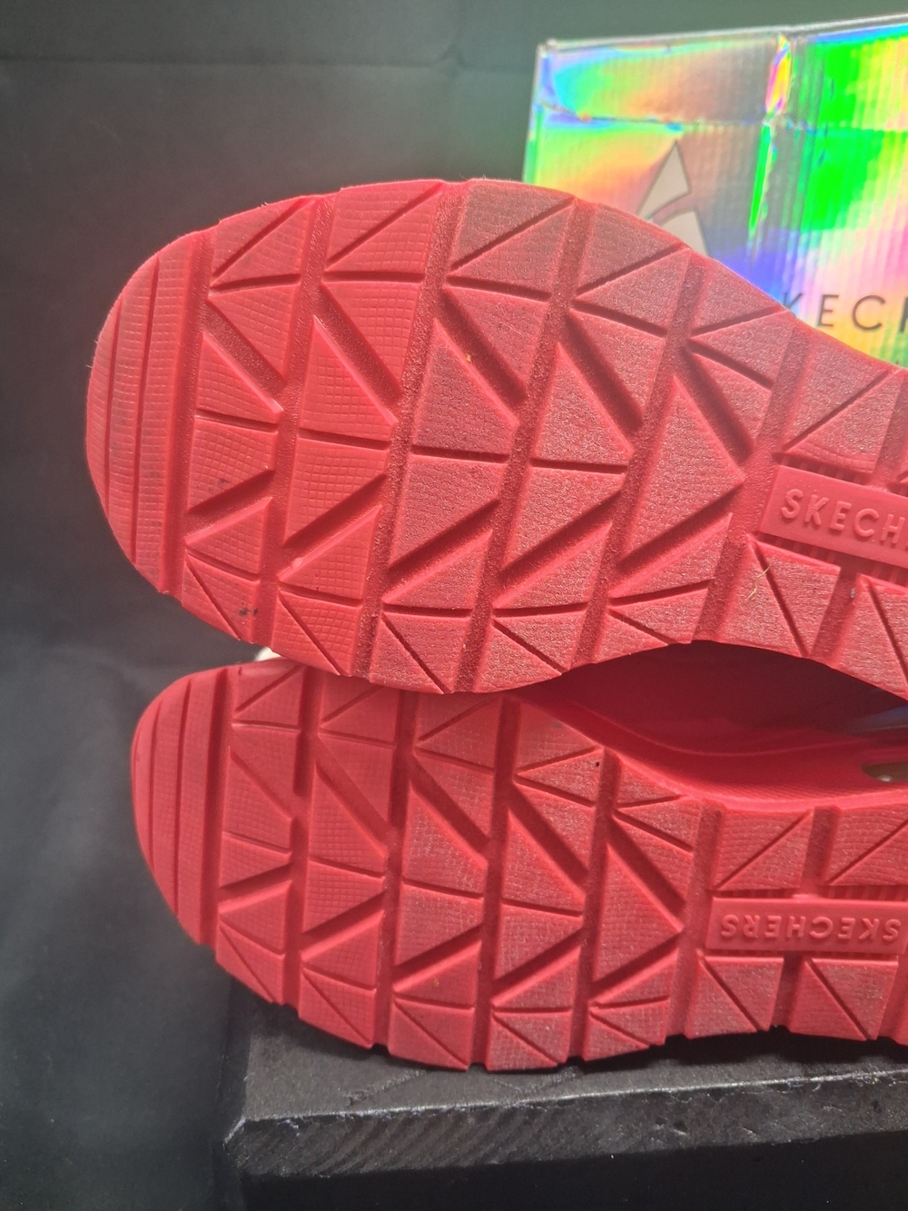 Skechers Women’s Red Athletic Platform Sneakers. Size 8.5 - Picture 6 of 16